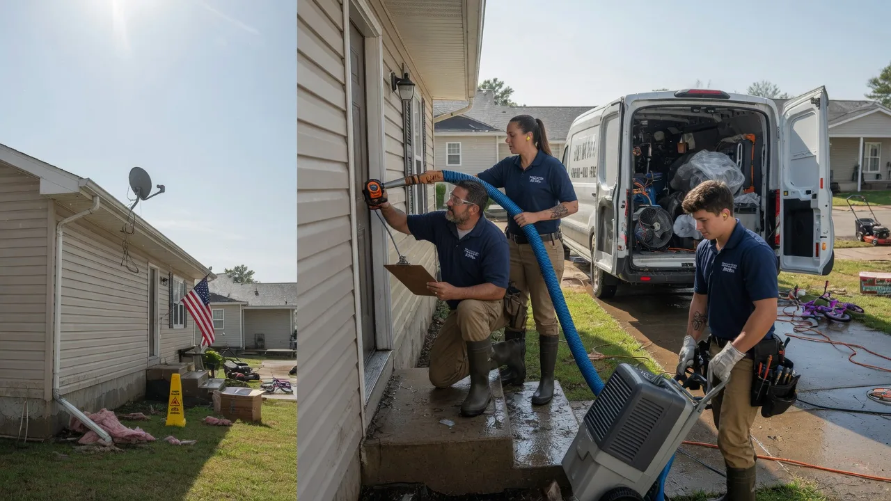 Ceiling Water Damage Restoration in Mount Airy, LA near me
